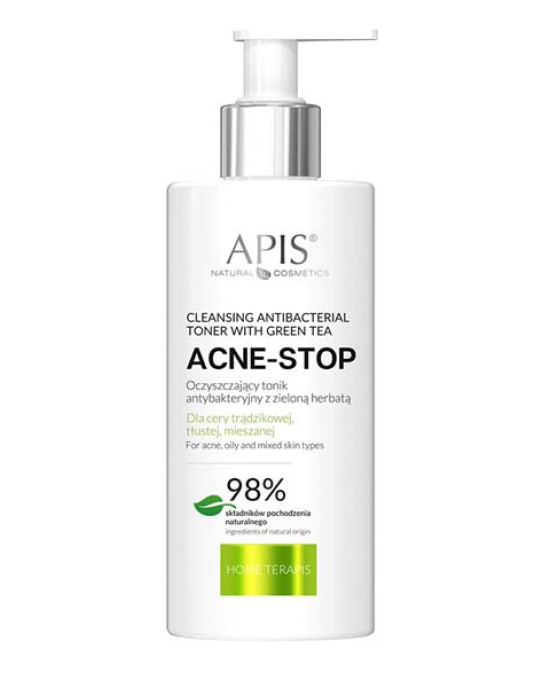 ACNE-STOP / Home terApis Oczyszczający tonik antybakteryjny z zieloną herbatą