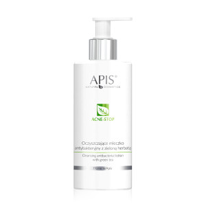 ACNE-STOP / Home terApis Oczyszczające mleczko antybakteryjne z zieloną herbatą / 300 ml