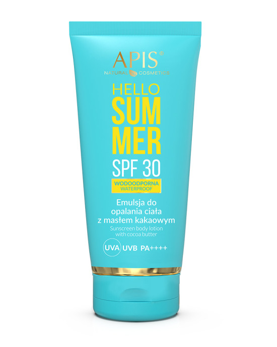 Emulsja do opalania ciała z masłem kakaowym SPF 30 / 200 ml HELLO SUMMER