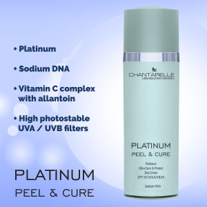 Platynowy krem na dzień SPF50 UVA/UVB/IR Ultra Odbudowa i Ochrona z platyną