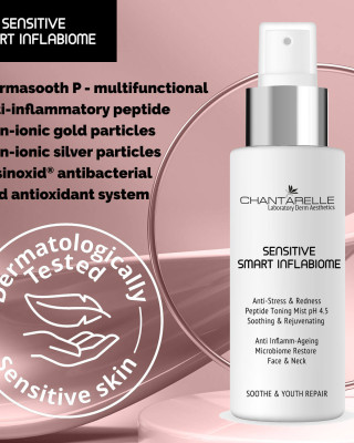 Tonizująca mgiełka peptydowa pH 4,5 dla skóry wrażliwej, antystresowa i kojąca