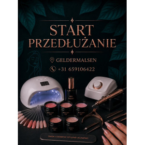 START PRZEDŁUŻANIE - Szkolenie przedłużanie paznokci szablon + tips (żel lub akrylożel, akryl) 