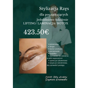 Laminacja/ Lifting/ Botox - Stylizacja Rzęs - szkolenie