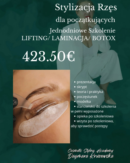 Laminacja/ Lifting/ Botox - Stylizacja Rzęs - szkolenie