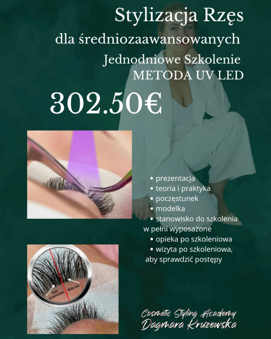 Metoda UV Led - Rzęsy - szkolenie