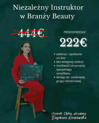 Niezależny instruktor branży beauty