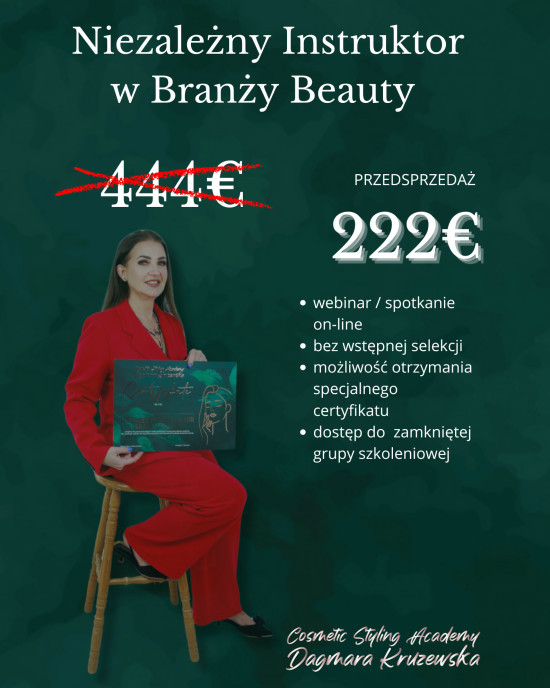 Niezależny instruktor branży beauty Niezależny instruktor branży beauty