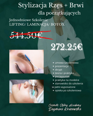 Laminacja/ Lifting/ Botox - Stylizacja Oka - szkolenie