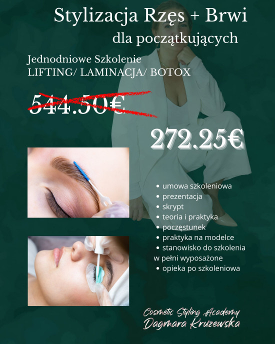 Laminacja/ Lifting/ Botox - Stylizacja Oka - szkolenie Laminacja/ Lifting/ Botox - Stylizacja Oka - szkolenie