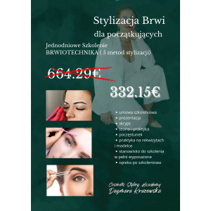 Brwiotechnika, stylizacja brwi - szkolenie