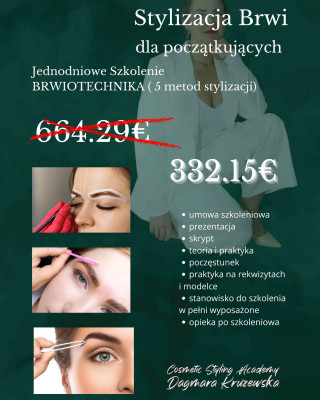 Brwiotechnika, stylizacja brwi - szkolenie