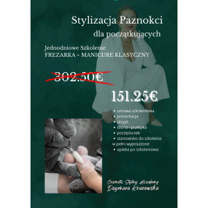 Praca Frezarką + Manicure Klasyczny - szkolenie